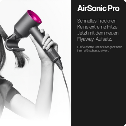 AirSonic Pro | Ventilatorloser Ionen-Haartrockner
