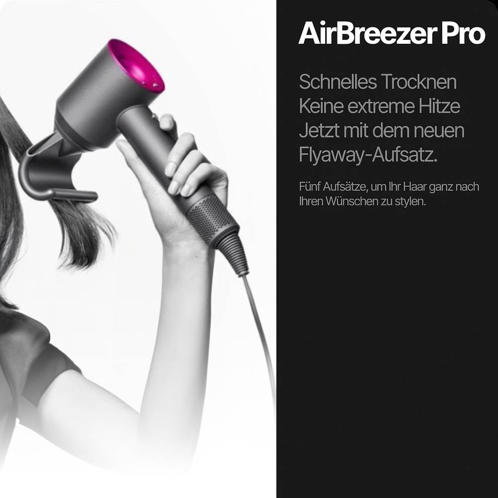 AirStream™ Pro | Ventilatorloser Ionen-Haartrockner